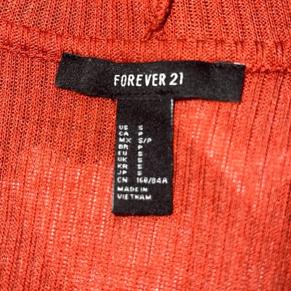 (Sold) Forever 21 hooded knee length cardigan - Picture 8 of 9